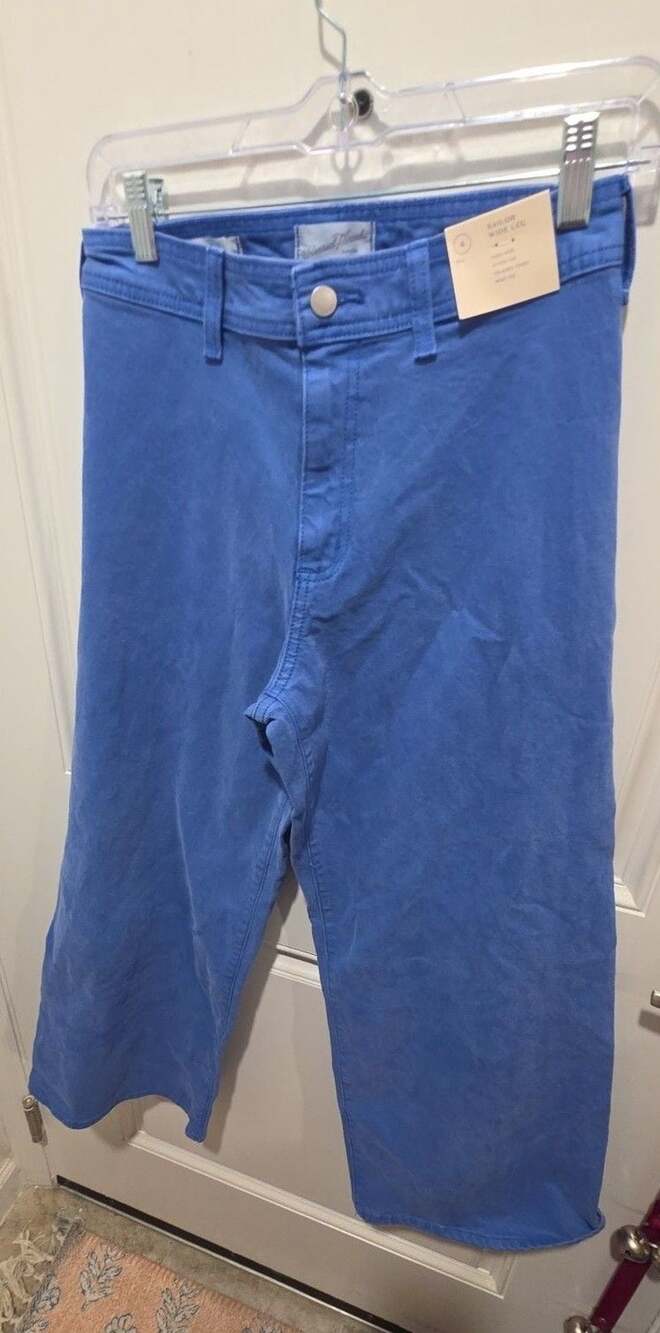 NWOT Universal Thread Sailor Wide Leg Size 4 Blue Pants